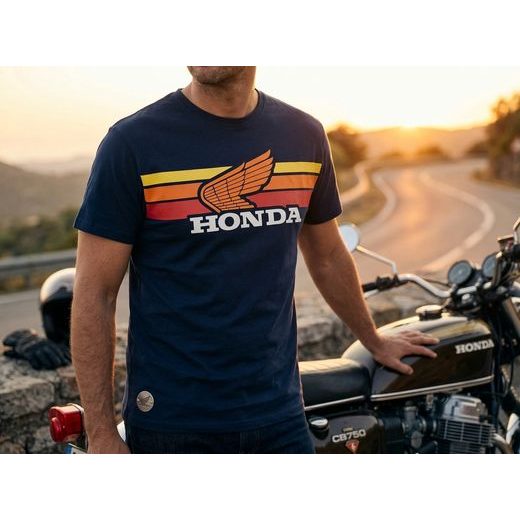 HONDA TRIČKO SUNSET VINTAGE - DÁRKY PRO FANOUŠKY HONDA - NA MOTORKÁŘE