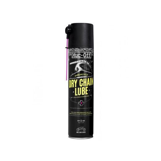 MUC-OFF MOTORCYCLE DRY CHAIN LUBE 400 ML - MAZIVO NA MOTO ŘETĚZY S TEFLONEM