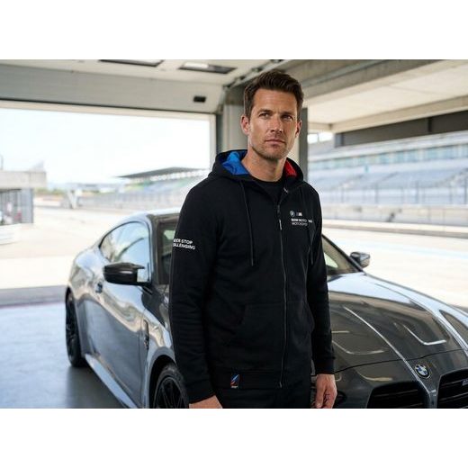MIKINA BMW MOTORSPORT S KAPUCÍ A ZAPÍNÁNÍM NA ZIP - MIKINY - NA MOTORKÁŘE