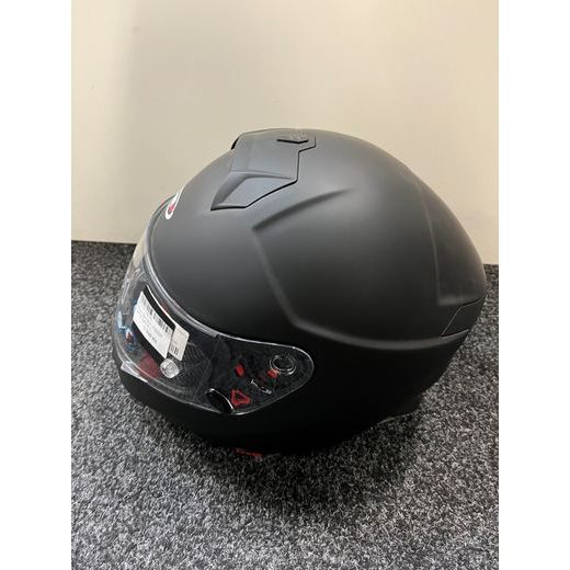 PŘILBA SH-351 FIBER MATNÁ ČERNÁ L - SE SLUNEČNÍ CLONOU - NA MOTORKÁŘE