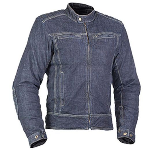 STYLOVÁ DŽÍNOVÁ MOTO BUNDA MBW JAMES DENIM JACKET - MODRÁ