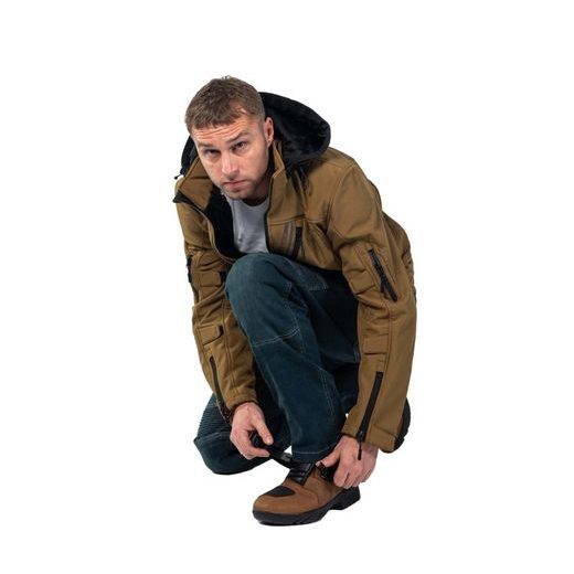 PÁNSKÁ TEXTILNÍ BUNDA MBW DALE SOFTSHELL BUNDA - TEXTILNÍ BUNDY - NA MOTORKÁŘE