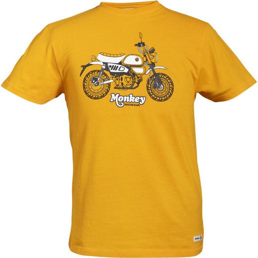 HONDA TRIČKO MONKEY TRIBUTE - ŽLUTÁ 2026 - DÁRKY PRO FANOUŠKY HONDA - NA MOTORKÁŘE
