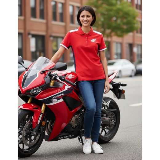 HONDA POLO TRIKO RACING 23 DÁMSKÉ RED - DÁRKY PRO FANOUŠKY HONDA - NA MOTORKÁŘE