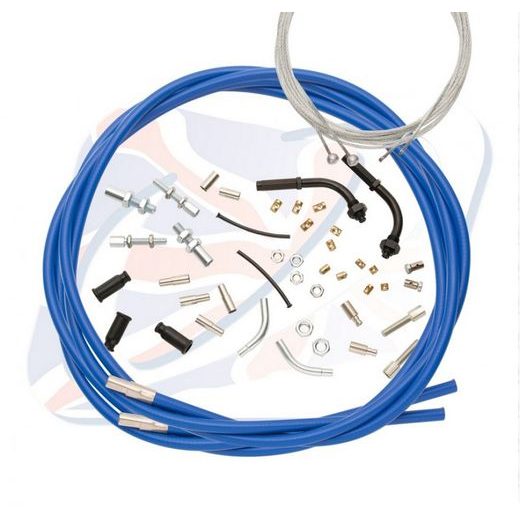 UNIVERZÁLNÍ PLYNOVÁ LANKA VENHILL U01-4-888/A-BL PRO 888 MODRÁ - LANKA A HADICE - NA MOTORKU