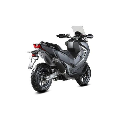 KONCOVKA VÝFUKU MIVV OVAL SY.004.LVC ČERNÝ S UHLÍKOVOU KONCOVKOU - KONCOVKY VÝFUKU - NA MOTORKU