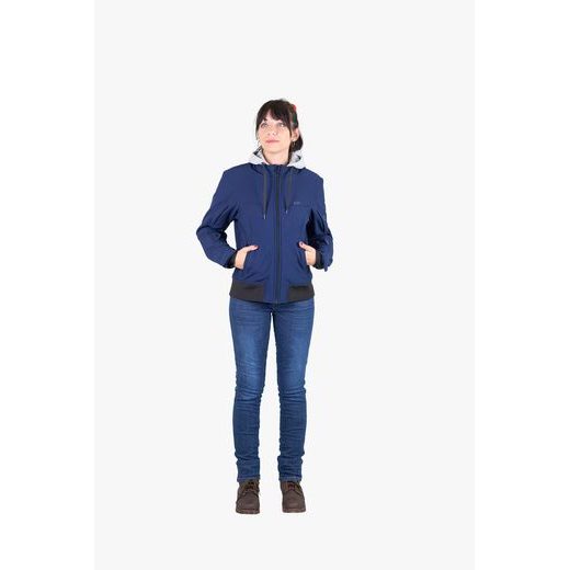 DÁMSKÁ SOFTSHELLOVÁ BUNDA IXS SO MOTO - MODRÁ - TEXTILNÍ BUNDY - NA MOTORKÁŘE
