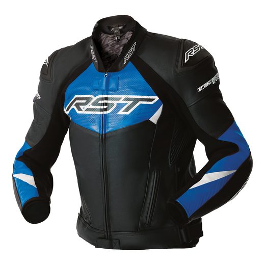 PÁNSKÁ KOŽENÁ BUNDA - RST 103635 TRACTECH EVO D3O - MODRÁ - KOŽENÉ BUNDY - NA MOTORKÁŘE
