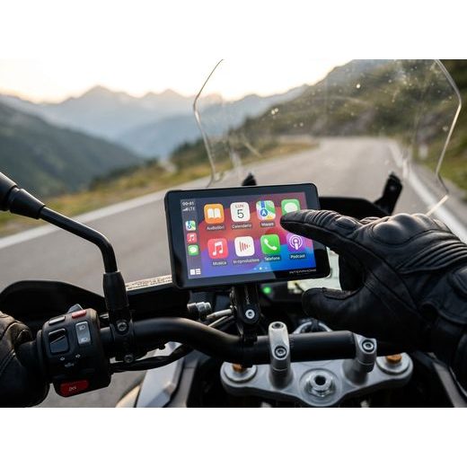 INTERPHONE DISPLEJ RIDESYNC - APPLE CARPLAY A ANDROID AUTO PRO MOTOCYKLY - INTERPHONE RIDESYNC - NA MOTORKU