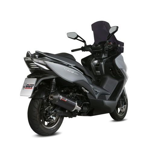 KONCOVKA VÝFUKU MIVV OVAL O.010.LVC VÍČKO Z ČERNÉ OCELI/KARBONU - KONCOVKY VÝFUKU - NA MOTORKU