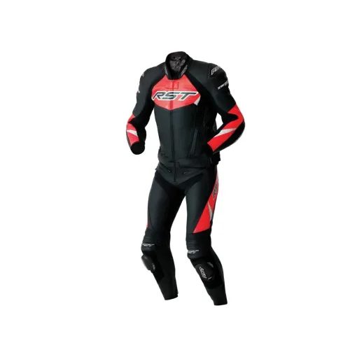 PÁNSKÁ KOŽENÁ BUNDA - RST 103635 TRACTECH EVO D3O - ČERVENÁ - KOŽENÉ BUNDY - NA MOTORKÁŘE