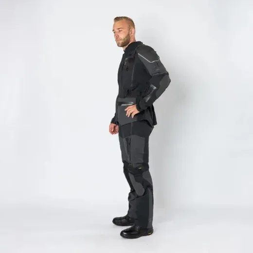 BUNDA S LAMINOVANOU MEMBRÁNOU IXS VENTURE-GTX 1.0 X2-001405 ČERNO-ŠEDÁ - ZKRÁCENÁ - ENDURO BUNDY - NA MOTORKÁŘE