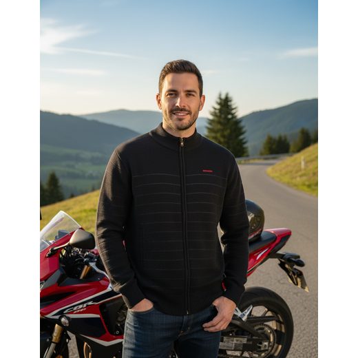 HONDA SVETR NA ZIP PADDOCK 23 - ČERNÁ XL - DÁRKY PRO FANOUŠKY HONDA - NA MOTORKÁŘE