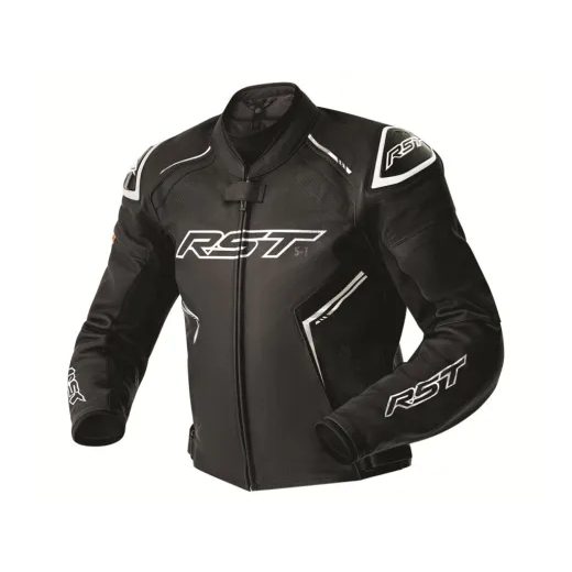 KOŽENÁ BUNDA -RST 103605 S1 D3O - BÍLÁ - KOŽENÉ BUNDY - NA MOTORKÁŘE
