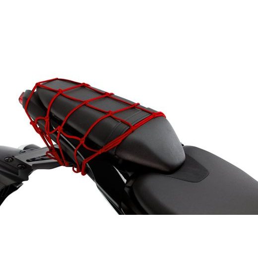 ELASTICKÁ SÍŤ PUIG 0788R ČERVENÁ 350 X 350MM - UPÍNACÍ POPRUHY A SÍŤKY - NA MOTORKU