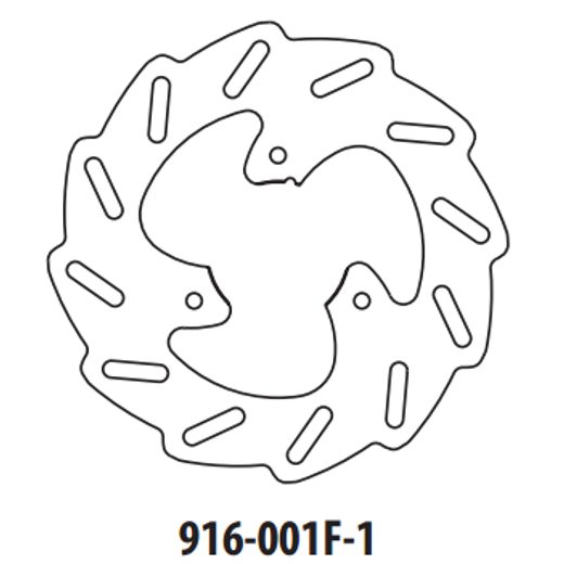 BRZDOVÝ KOTOUČ GOLDFREN 916-001F-1 PŘEDNÍ 190 MM