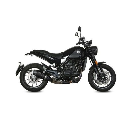 KONCOVKA VÝFUKU MIVV OVAL E.002.LZC ČERNÝ S UHLÍKOVOU KONCOVKOU - KONCOVKY VÝFUKU - NA MOTORKU