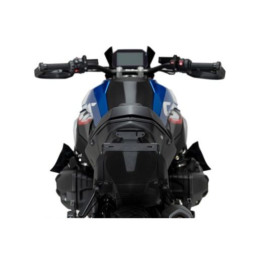 NASTAVITELNÝ DRŽÁK SPZ PUIG 22350N ČERNÝ - PLEXI ŠTÍTY - NA MOTORKU