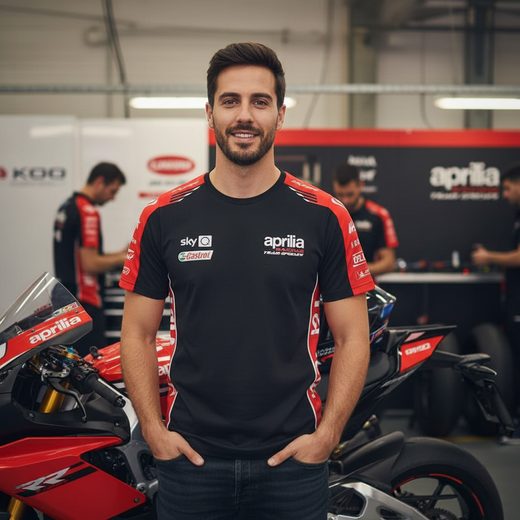 TRIČKO APRILIA TEAMWEAR REPLICA - L - DÁRKY PRO FANOUŠKY APRILIA - NA MOTORKÁŘE