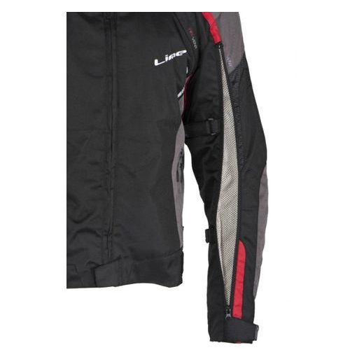 PÁNSKÁ TŘÍVRSTVÁ TEXTILNÍ MOTO BUNDA MBW LUCAS RED ČERNO-ŠEDO-ČERVENÁ PÁNSKÁ - TEXTILNÍ BUNDY - NA MOTORKÁŘE