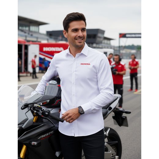 HONDA KOŠILE PADDOCK 23 WHITE - DÁRKY PRO FANOUŠKY HONDA - NA MOTORKÁŘE