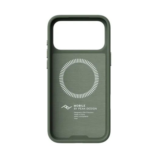 PEAK DESIGN SLIMLINK CASE - IPHONE 18 - ZELENÁ ŠALVEJ - KRYTY NA TELEFON - NA MOTORKU