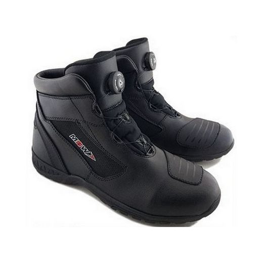 KOŽENÉ KOTNÍKOVÉ BOTY MBW ELECTRA - ČERNÉ - KOŽENÉ BOTY - NA MOTORKÁŘE