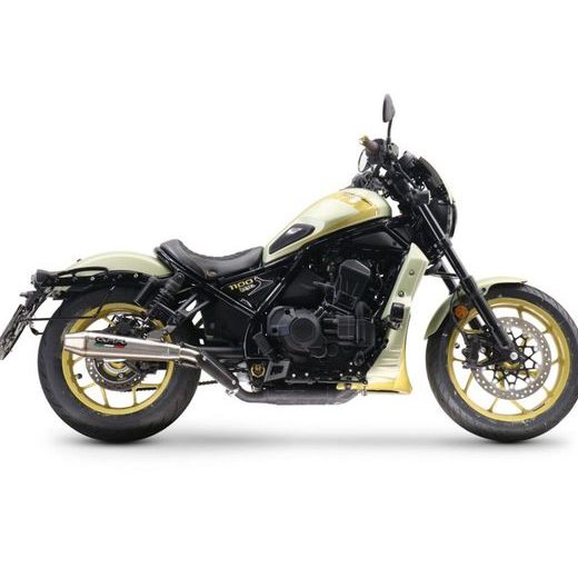 KONCOVKA VÝFUKU SLIP-ON GPR ULTRACONE H.267.ULTRA BROUŠENÁ NEREZOVÁ OCEL PRO HONDA CMX 1100 REBEL 2021-2024 - KONCOVKY VÝFUKU - NA MOTORKU