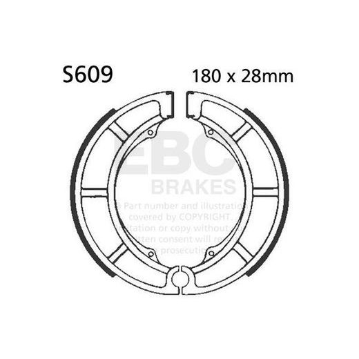 SADA BRZDOVÝCH ČELISTÍ EBC S609