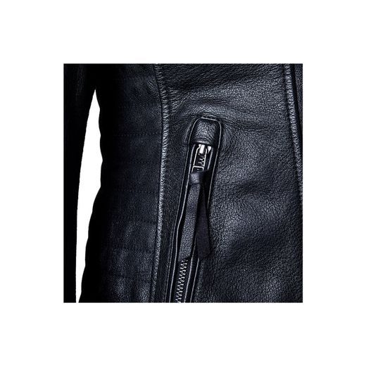 DÁMSKÁ KOŽENÁ BUNDA RST RIPLEY 2 CE / JKT 3191 - ČERNÁ - KOŽENÉ BUNDY - NA MOTORKÁŘE