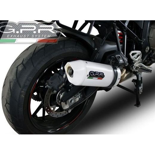 KONCOVKA VÝFUKU SLIP-ON GPR ALBUS BMW.80.ALB LESKLÁ BÍLÁ - KONCOVKY VÝFUKU - NA MOTORKU
