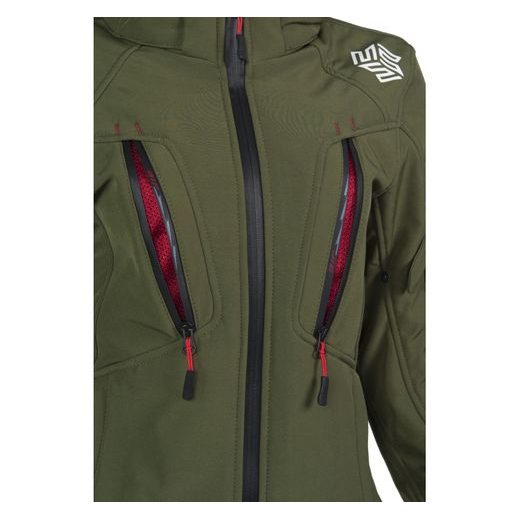 MBW HANA SOFTSHELL LADY JACKET OLIVE GREEN - TEXTILNÍ BUNDY - NA MOTORKÁŘE