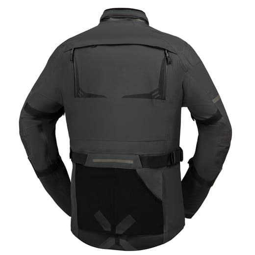 BUNDA S LAMINOVANOU MEMBRÁNOU IXS TOURSTER-GTX 1.0 – TMAVĚ ŠEDÁ: GORE-TEX® 3-LAYER, SUPERFABRIC® A NEJVYŠŠÍ OCHRANA AAA - TEXTILNÍ BUNDY - NA MOTORKÁŘE