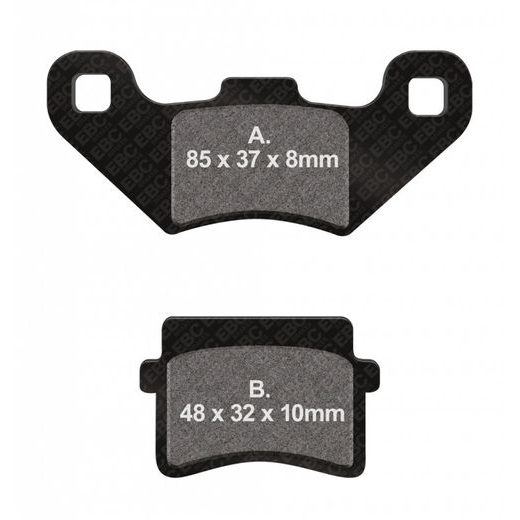 BRZDOVÉ DESTIČKY EBC SFAC416 - PŘEDNÍ - NA MOTORKU