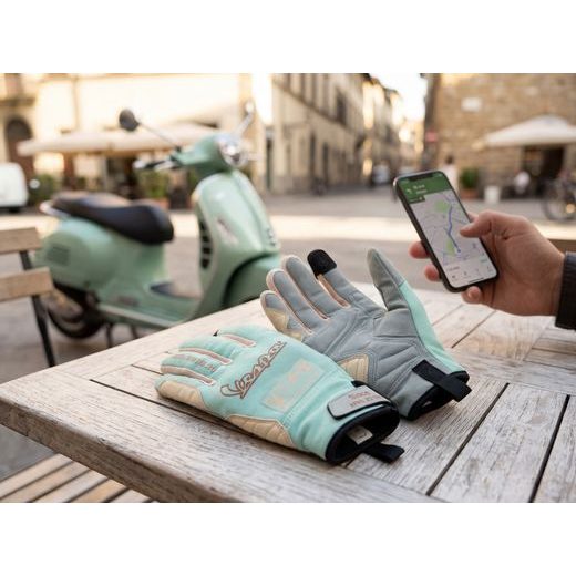 RUKAVICE VESPA DEC - ZELENÁ - TEXTILNÍ RUKAVICE - NA MOTORKÁŘE