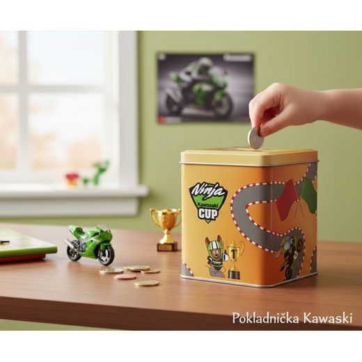 POKLADNIČKA KAWASAKI - BYTOVÉ DEKORACE - NA MOTORKÁŘE