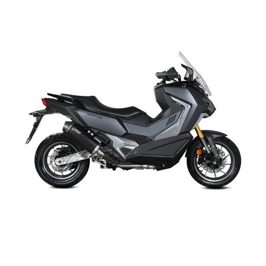 KONCOVKA VÝFUKU MIVV OVAL SY.004.LVC ČERNÝ S UHLÍKOVOU KONCOVKOU - KONCOVKY VÝFUKU - NA MOTORKU