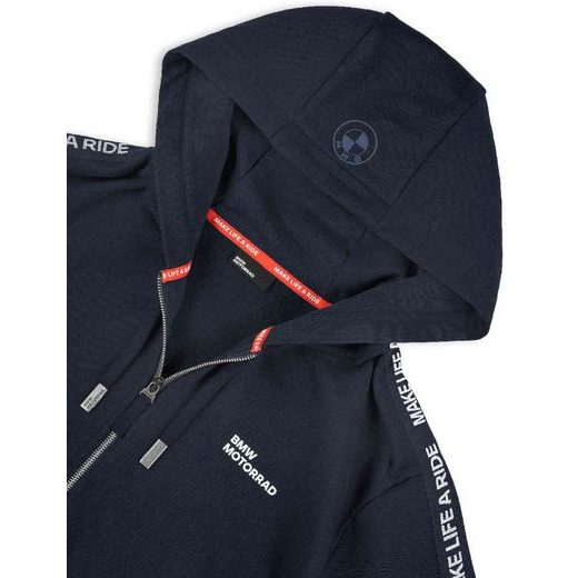PÁNSKÁ MIKINA NA ZIP BMW MAKE LIFE A RIDE - TMAVĚ MODRÉ - MIKINY - NA MOTORKÁŘE