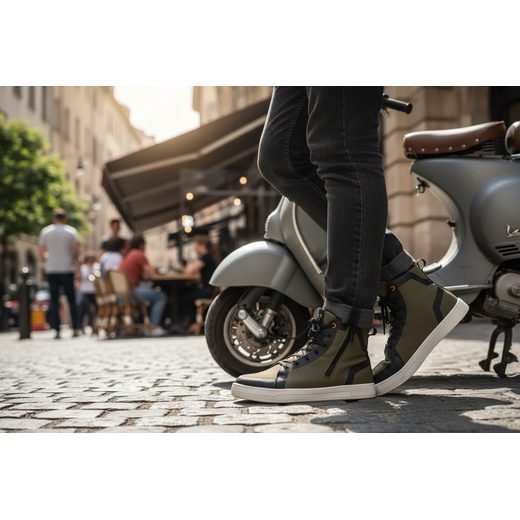 KLASICKÉ TENISKY IXS STYLE X45032 KHAKI - MOTO BOTY - NA MOTORKÁŘE