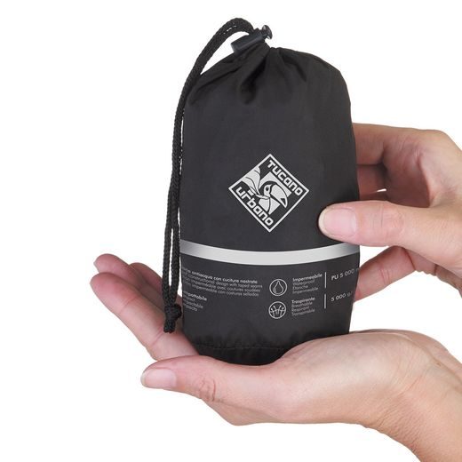 NEPROMOKAVÁ BUNDA NA MOTORKU TUCANO URBANO NANO RAIN JKT PLUS ČERNÁ LÉHKA - BUNDY - NA MOTORKÁŘE