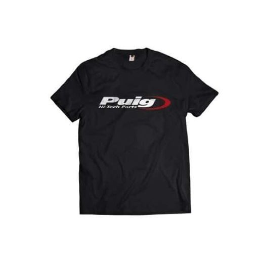 TRIČKO PUIG LOGO PUIG 4332N ČERNÝ XL - PLEXI ŠTÍTY - NA MOTORKU