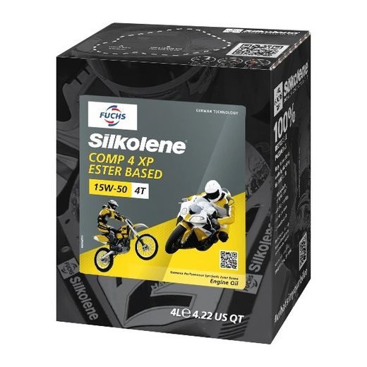 MOTOROVÝ OLEJ SILKOLENE COMP 4 15W-50 - XP 601450990 4 L - 4T MOTOROVÉ OLEJE - NA MOTORKU