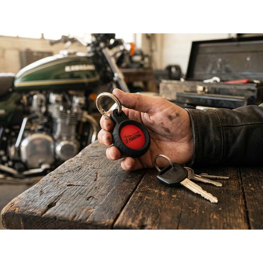 VÝROČNÍ DOBOVÁ KLÍČENKA Z 50 LET - KLÍČENKY - NA MOTORKÁŘE