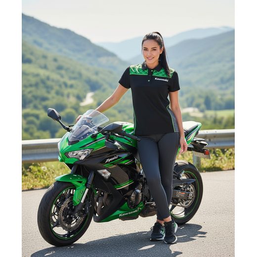 DÁMSKÉ TRIČKO KAWASAKI SPORTS POLO - TRIČKA - NA MOTORKÁŘE