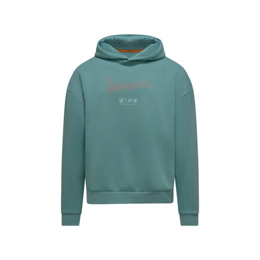 VESPA MIKINA S KAPUCÍ JERSEY - TYRKYSOVÁ - MIKINY - NA MOTORKÁŘE