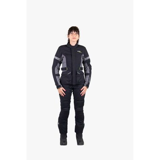 DÁMSKÁ CESTOVNÍ BUNDA IXS LAMINAT-ST-PLUS ŠEDÁ DXL - SPORTOVNÍ BUNDY - NA MOTORKÁŘE