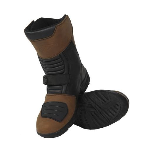 CESTOVNÍ KOŽENÉ BOTY MBW SIERRA - HNĚDÁ - KOŽENÉ BOTY - NA MOTORKÁŘE