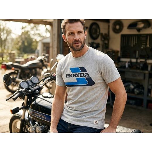 HONDA TRIČKO CB1000F TRIBUTE - ŠEDÁ 2026 - DÁRKY PRO FANOUŠKY HONDA - NA MOTORKÁŘE