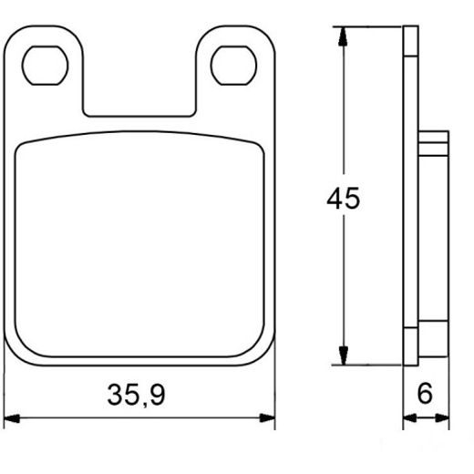 BRZDOVÉ DESTIČKY ACCOSSATO AGPA18 ST - BRZDOVÉ DESTIČKY - NA MOTORKU