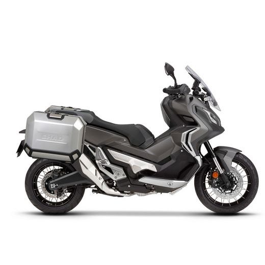 KOMPLETNÍ SADA BOČNÍCH HLINÍKOVÝCH KUFRŮ SHAD TERRA 47L/47L, VČETNĚ MONTÁŽNÍ SADY SHAD HONDA X-ADV 750